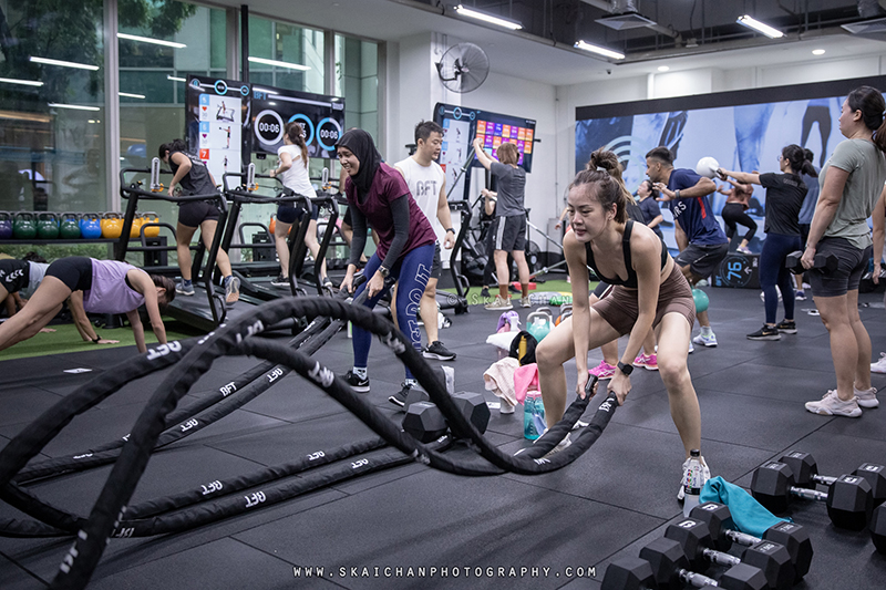 Fitness class photoshoot at Body Fit Training (BFT) Changi (Gym)