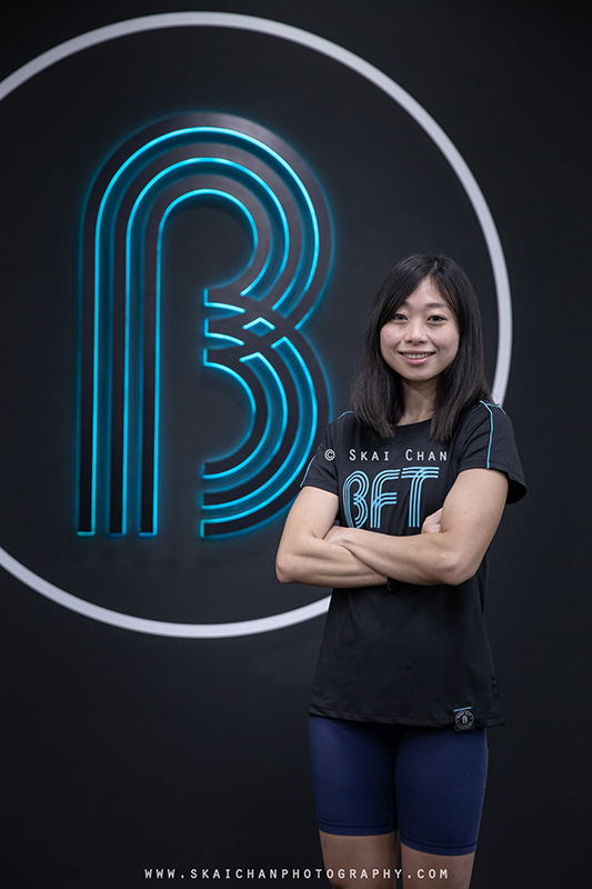 Fitness corporate photoshoot session with fitness trainers at Body Fit Training (BFT) Changi (Gym)