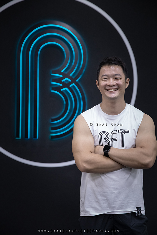 Fitness corporate photoshoot session with fitness trainers at Body Fit Training (BFT) Changi (Gym)