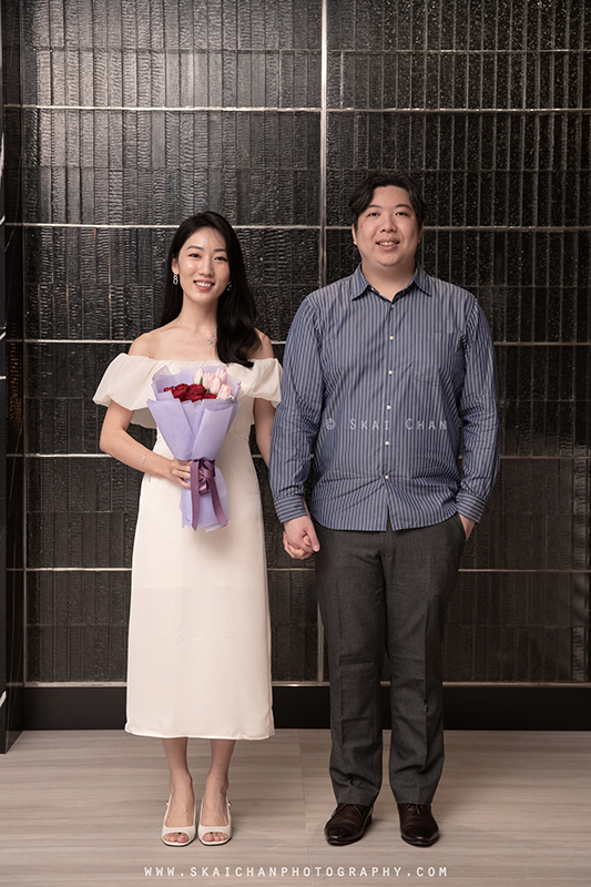 Indoor couple photoshoot session with Hendra & Grace at Ocean Restaurant (Resorts World Sentosa)