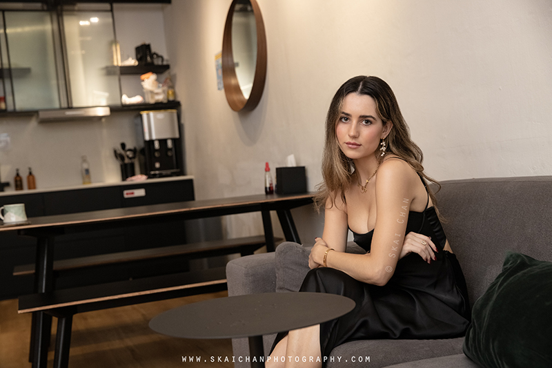 Women's Fashion Lifestyle photoshoot session with Kylie Murr at swimming pool at Hmlet Cantonment