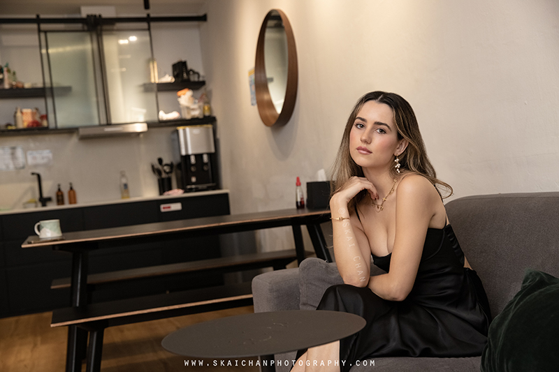 Women's Fashion Lifestyle photoshoot session with Kylie Murr at swimming pool at Hmlet Cantonment