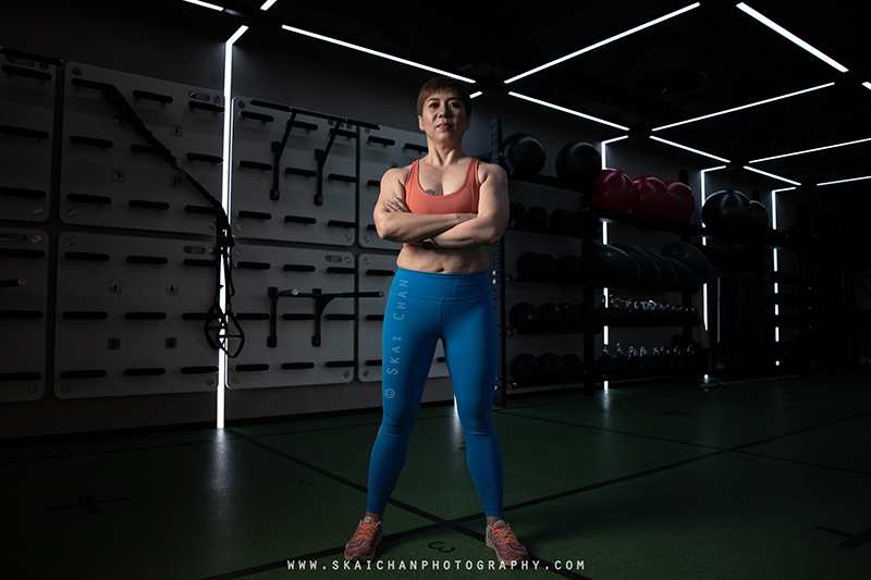 Female's fitness gym photoshoot session with Chris Koh at Virgin Active Gym (Paya Lebar)