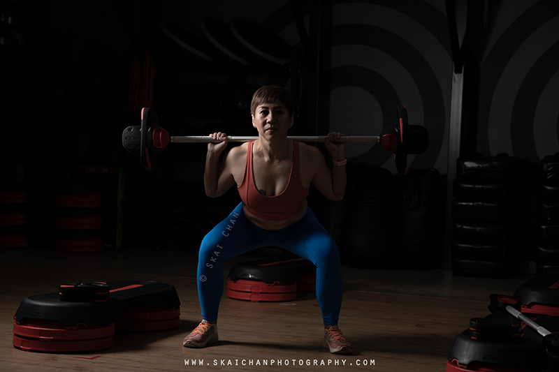 Female's fitness gym photoshoot session with Chris Koh at Virgin Active Gym (Paya Lebar)