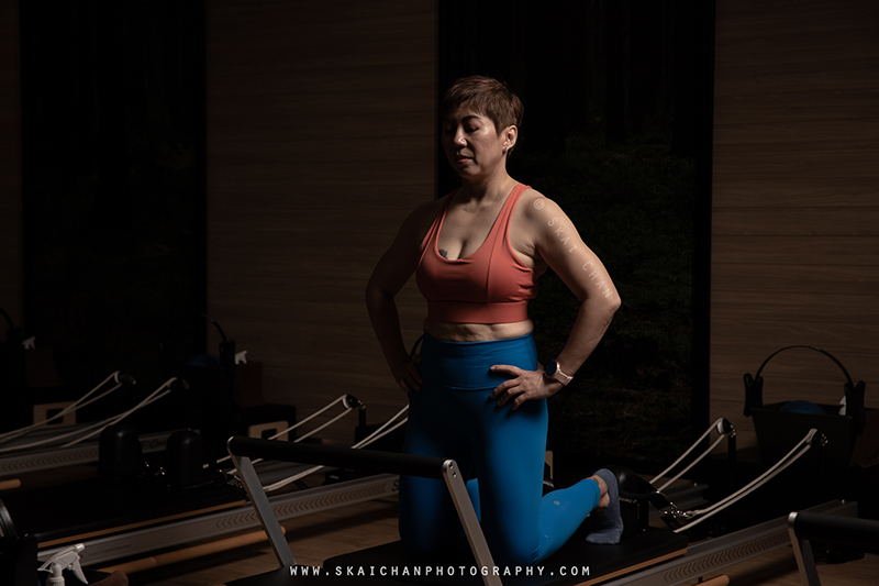 Pilates photoshoot session with Chris Koh at Virgin Active Gym (Paya Lebar)
