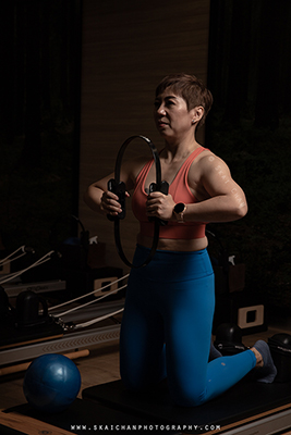 Indoor Pilates Photoshoot - Chris Koh @ Virgin Active Gym (Paya Lebar)
