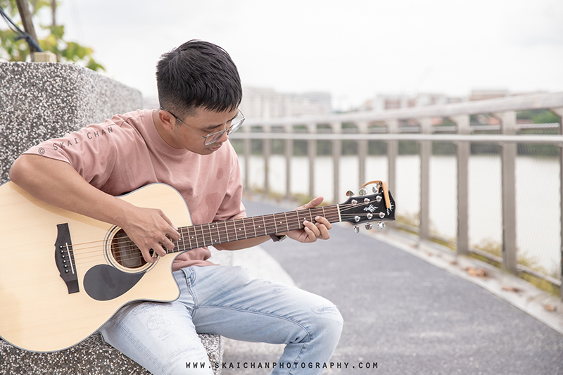Music guitar portrait photoshoot session with Barry Chow @ PassionWave (Jurong Lake Gardens)