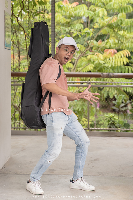 Music guitar portrait photoshoot session with Barry Chow @ PassionWave (Jurong Lake Gardens)