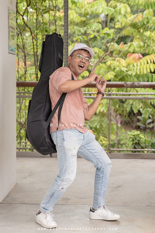Music guitar portrait photoshoot session with Barry Chow @ PassionWave (Jurong Lake Gardens)