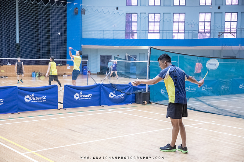 Lifestyle sports - badminton - portrait photoshoot session with Barry Chow @ Jurong East Sports Hall