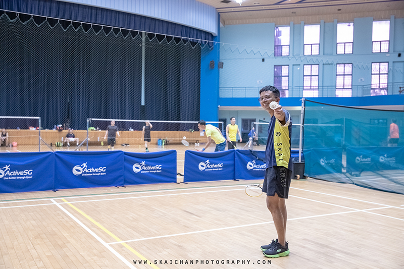 Lifestyle sports - badminton - portrait photoshoot session with Barry Chow @ Jurong East Sports Hall