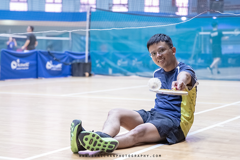 Lifestyle sports - badminton - portrait photoshoot session with Barry Chow @ Jurong East Sports Hall
