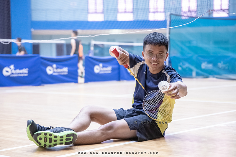 Lifestyle sports - badminton - portrait photoshoot session with Barry Chow @ Jurong East Sports Hall