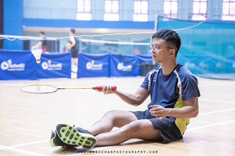Lifestyle sports - badminton - portrait photoshoot session with Barry Chow @ Jurong East Sports Hall