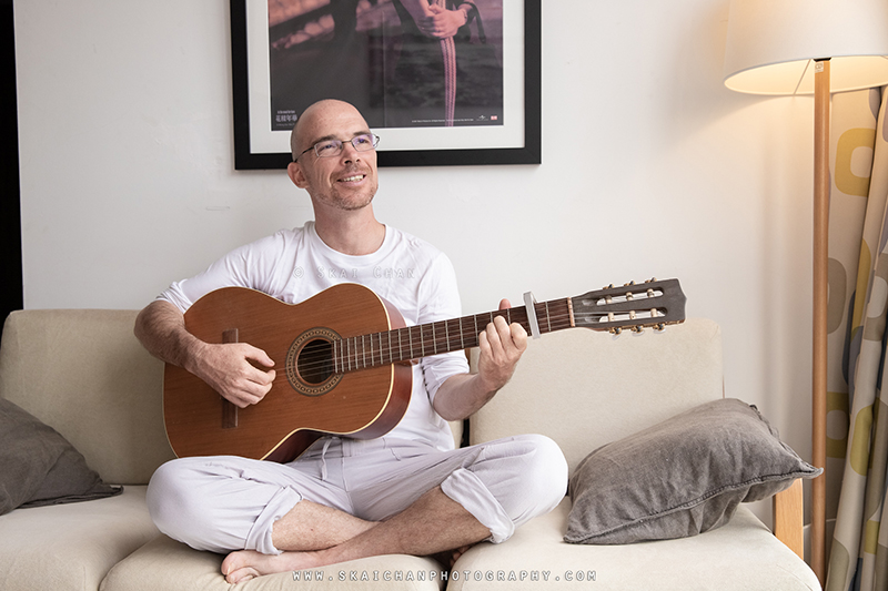 Music Guitar Photoshoot with Jerome Cheze at home
