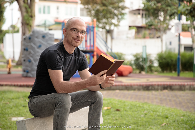 Reading Photoshoot with Jerome Cheze at home