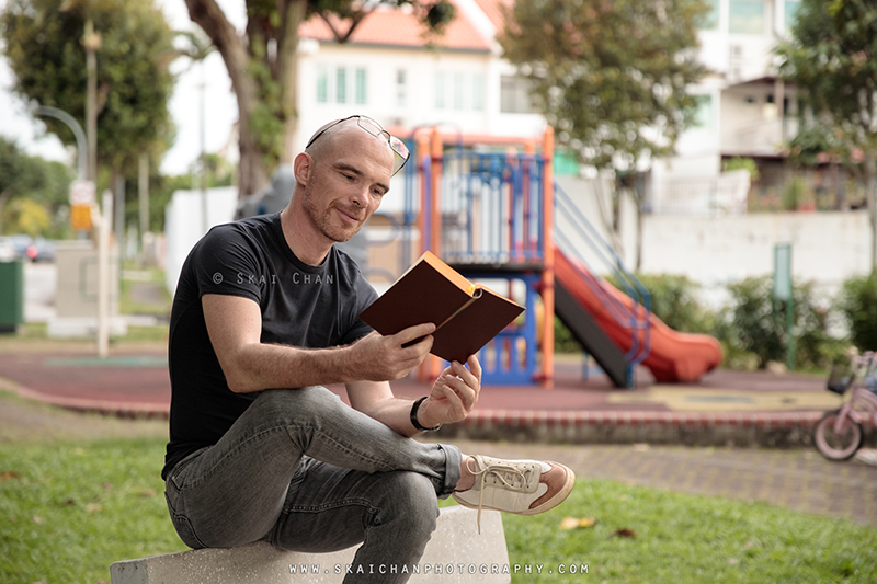 Reading Photoshoot with Jerome Cheze at home