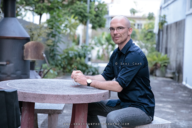 Outdoor men's fashion Photoshoot with Jerome Cheze at back alley (Hougang)