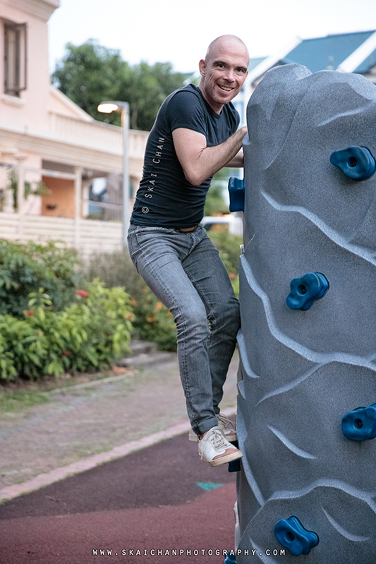 Quirky lifestyle photoshoot session with Jerome Cheze at Poh Huat Road Playground