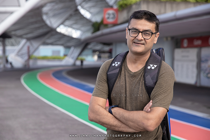 Men's fitness fashion photoshoot session with Gaurav Trivedi @ Singapore Sports Hub