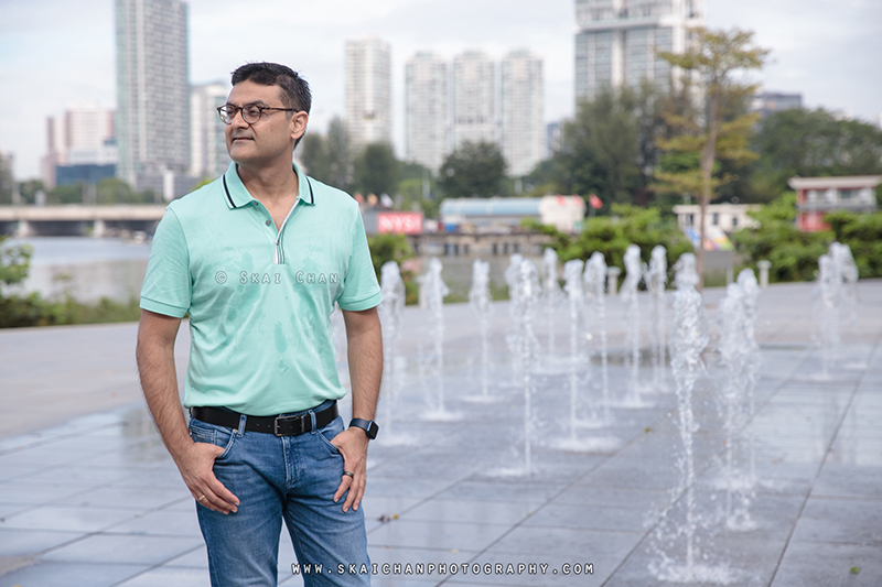 Men's casual corporate photoshoot session with Gaurav Trivedi @ Kallang Wave Mall
