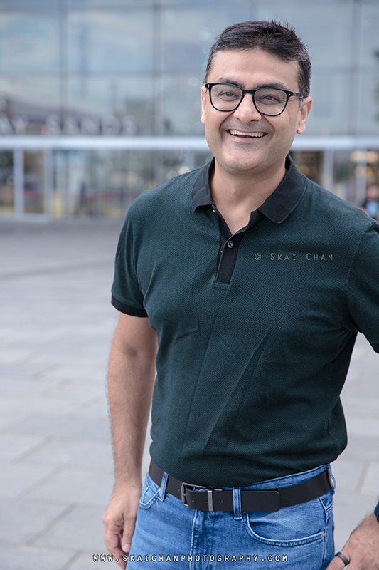 Men's fashion lifestyle photoshoot session with Gaurav Trivedi @ Marina Bay Sands (MBS)