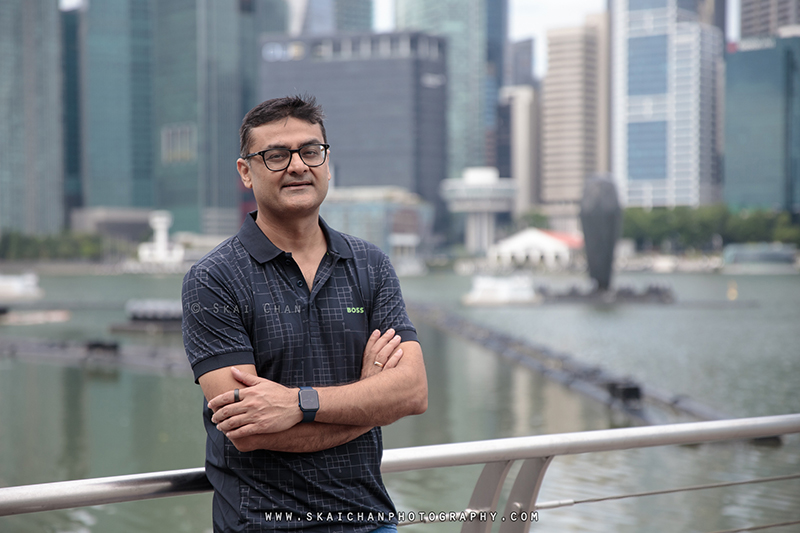 Men's fashion lifestyle photoshoot session with Gaurav Trivedi @ Marina Bay Sands (MBS)