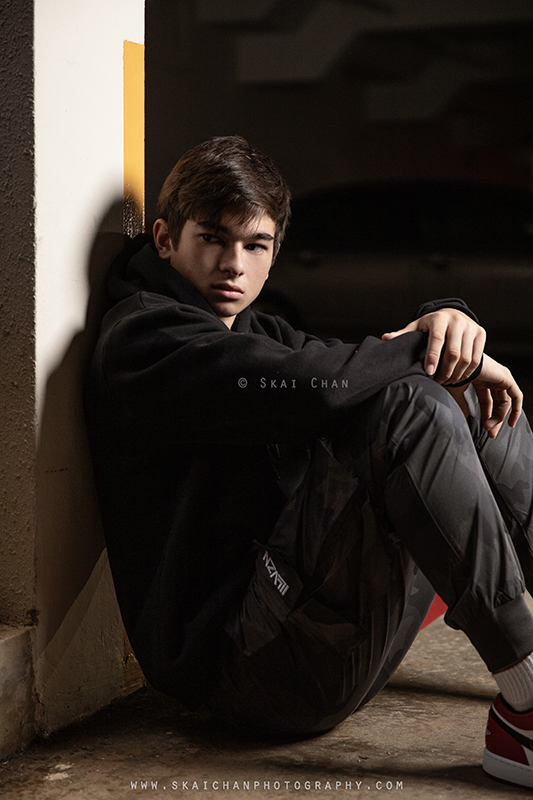 Men's fashion photoshoot session with Oliver Laudi at Hume Park 1 carpark