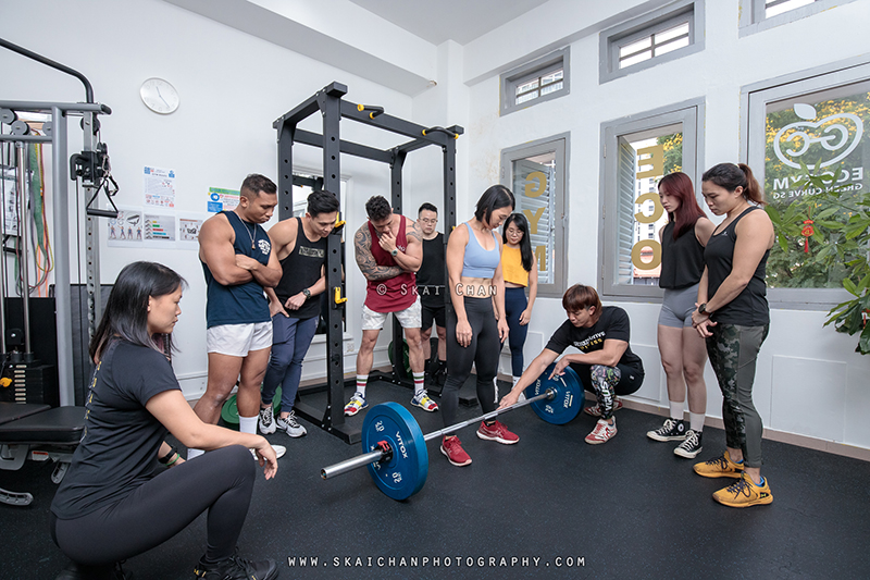 Fitness editorial photoshoot session with Urban Active Fitness at Green Curve SG (gym)
