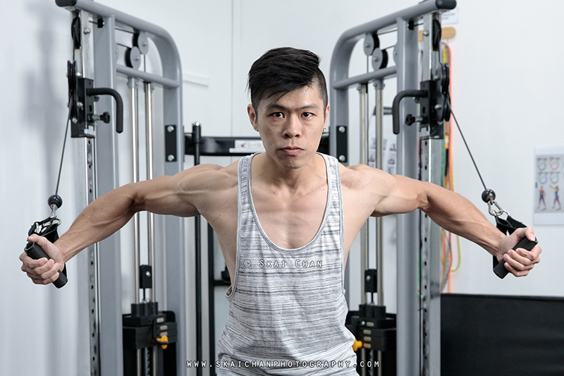 Fitness photoshoot session with Kang at Green Curve SG (gym)