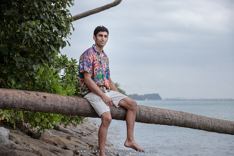 Lifestyle vacation photoshoot session with Rounak @ Palawan Beach (Sentosa)