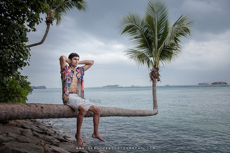 Lifestyle vacation photoshoot session with Rounak @ Palawan Beach (Sentosa)