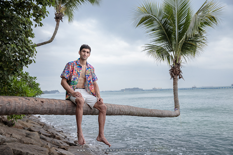 Lifestyle vacation photoshoot session with Rounak @ Palawan Beach (Sentosa)