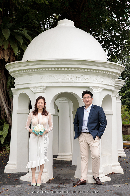 Pre-Wedding photoshoot session with Zijian & Christine at Fort Canning Park