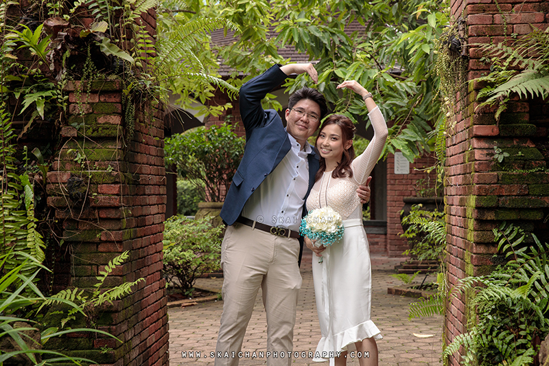 Pre-Wedding photoshoot session with Zijian & Christine at Fort Canning Park