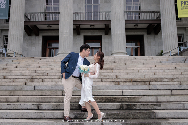 Pre-Wedding photoshoot session with Zijian & Christine at National Gallery Singapore
