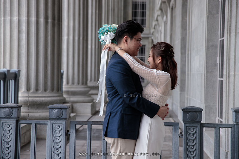 Pre-Wedding photoshoot session with Zijian & Christine at National Gallery Singapore