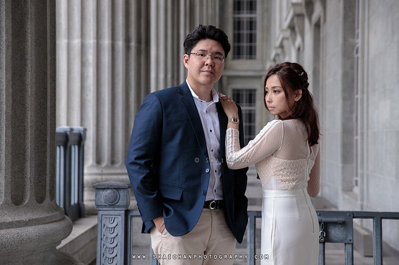 Pre-Wedding photoshoot session with Zijian & Christine at National Gallery Singapore