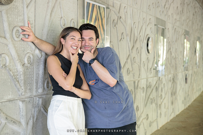 Outdoor couple photoshoot session with Andre & Yen at Chinese Garden & Supertree Groves (Gardens By The Bay)