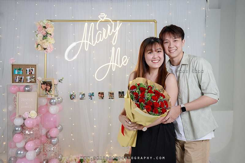 Studio couple photoshoot session with Derrick & Eunice at Our Studio Space (photography studio)