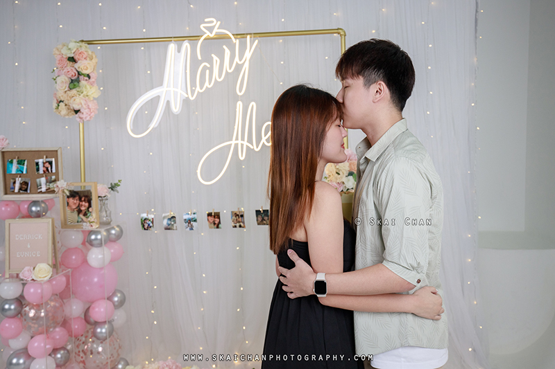 Studio couple photoshoot session with Derrick & Eunice at Our Studio Space (photography studio)