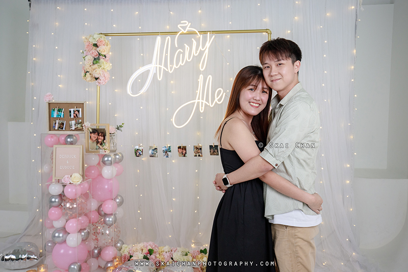 Studio couple photoshoot session with Derrick & Eunice at Our Studio Space (photography studio)