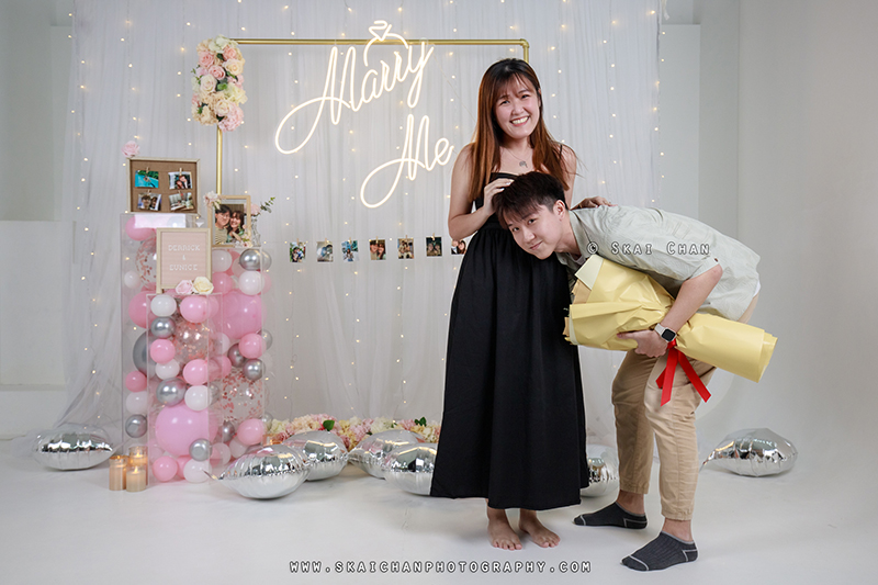 Studio couple photoshoot session with Derrick & Eunice at Our Studio Space (photography studio)