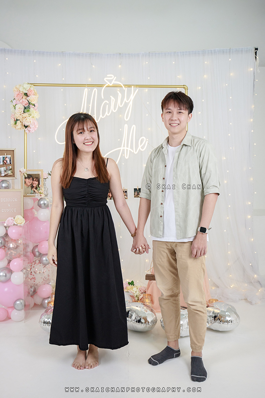 Studio couple photoshoot session with Derrick & Eunice at Our Studio Space (photography studio)