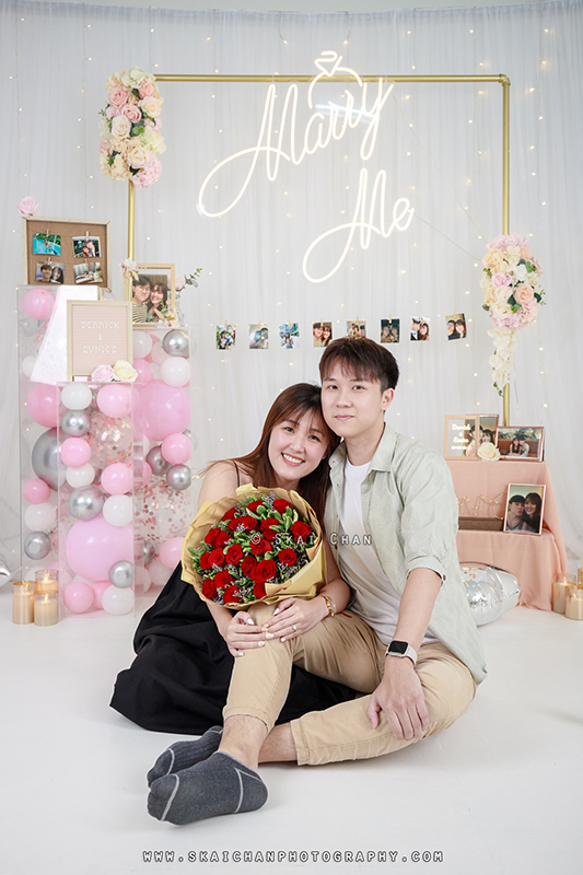 Studio couple photoshoot session with Derrick & Eunice at Our Studio Space (photography studio)