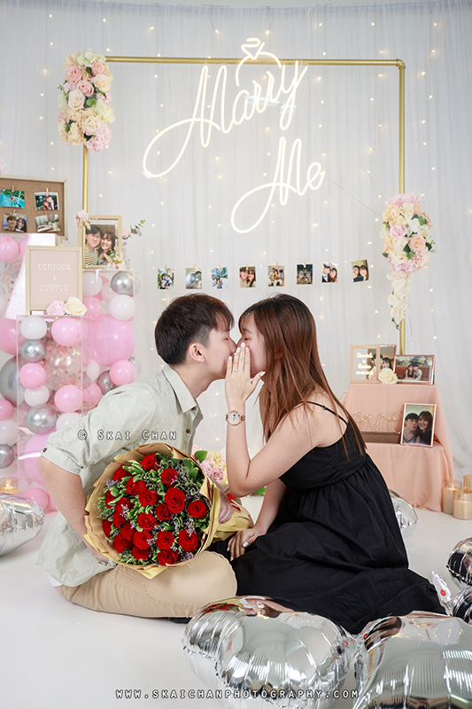 Studio couple photoshoot session with Derrick & Eunice at Our Studio Space (photography studio)