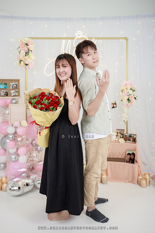 Studio couple photoshoot session with Derrick & Eunice at Our Studio Space (photography studio)