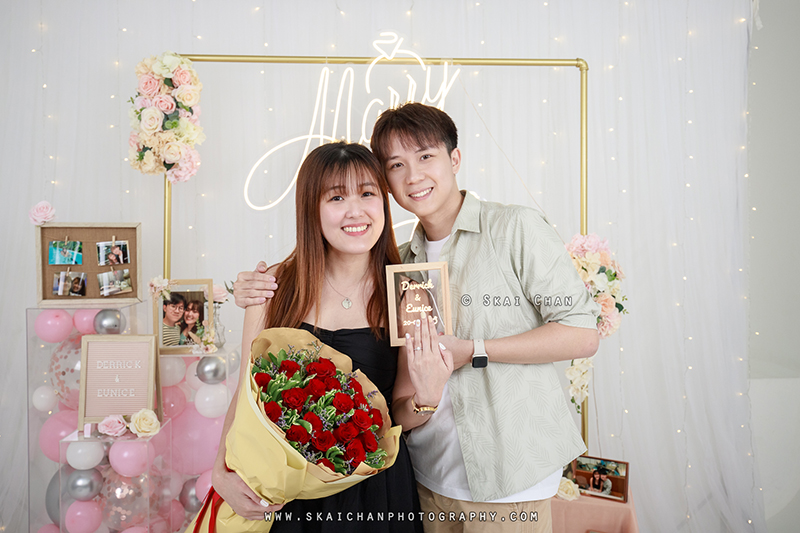 Studio couple photoshoot session with Derrick & Eunice at Our Studio Space (photography studio)