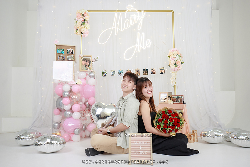 Studio couple photoshoot session with Derrick & Eunice at Our Studio Space (photography studio)