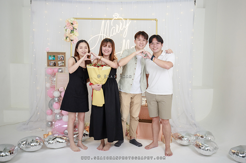 Studio friends photoshoot session with Derrick & Eunice at Our Studio Space (photography studio)